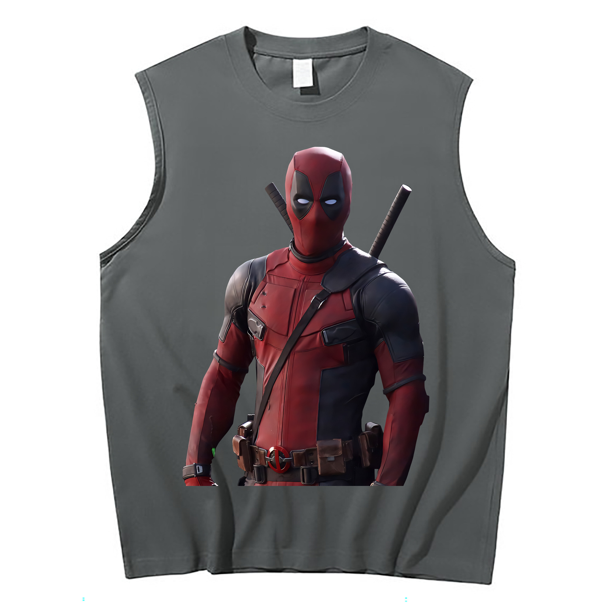 （画像用） Deadpool デッドプール コットン100％タンクトップ（フロントプリント）